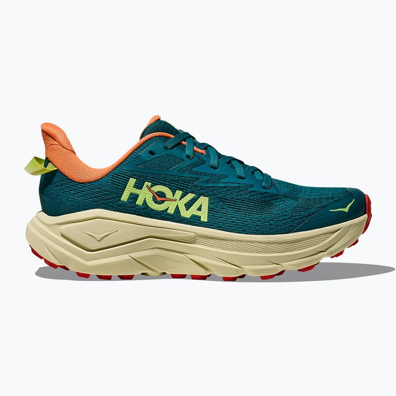 Women's running shoes HOKA Challenger 8 tidal wave/pampas grass 3