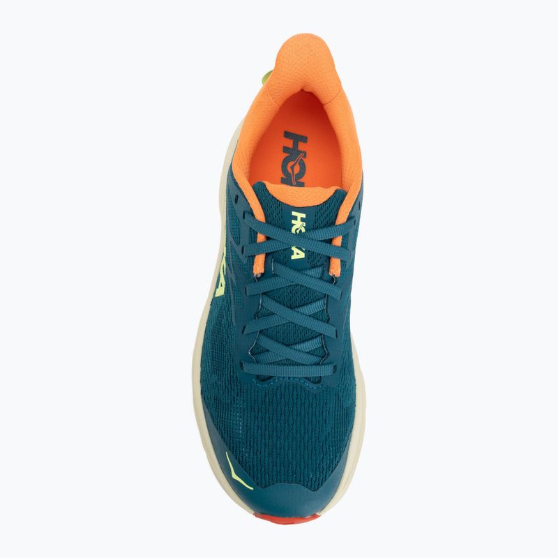 Women's running shoes HOKA Challenger 8 tidal wave/pampas grass 5