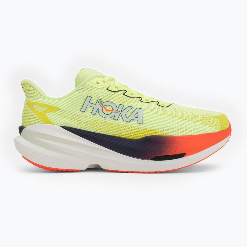 Men's running shoes Hoka Mach X 3 Wide neon yuzu/squid ink 2