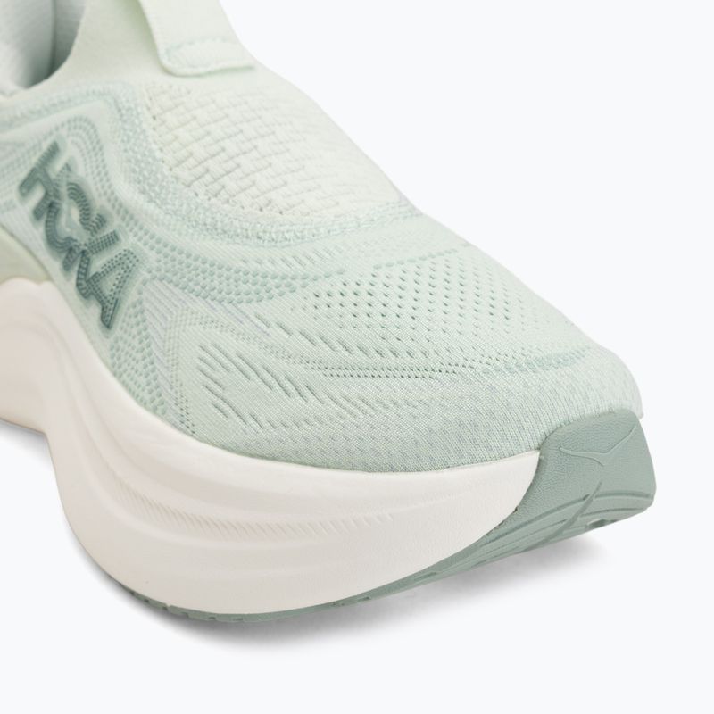 Women's running shoes HOKA Skyward Laceless sea glass/sage 7