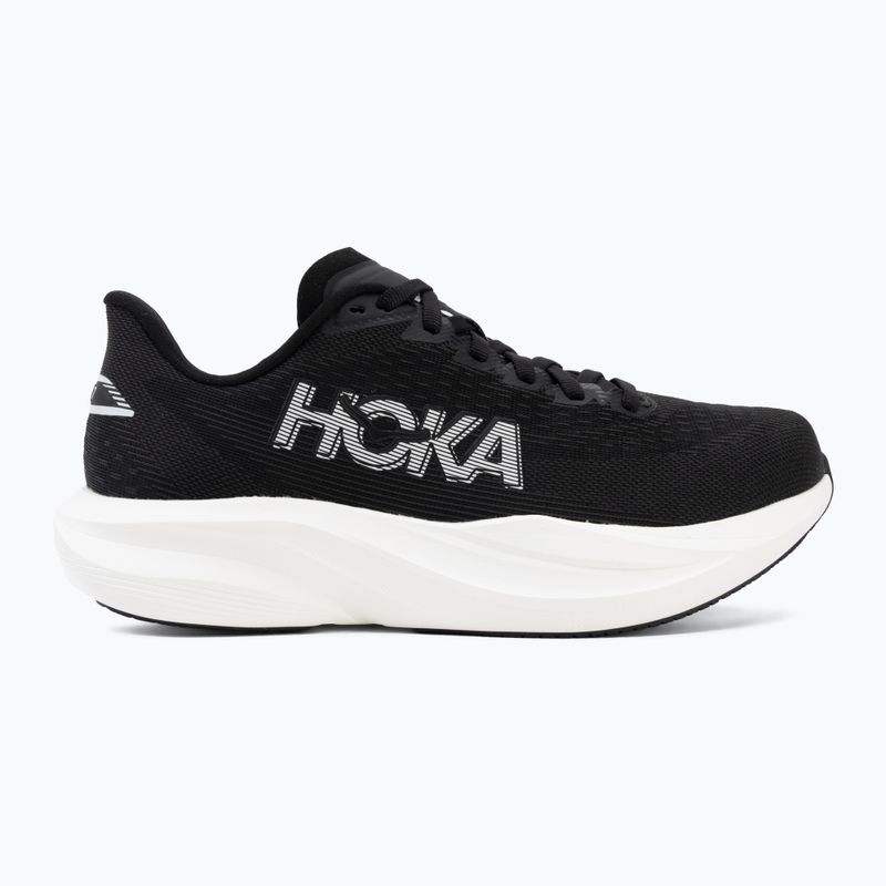 Women's running shoes HOKA Mach 7 black/white 2