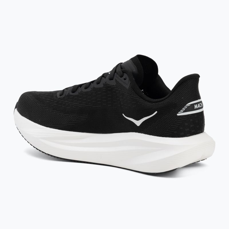 Women's running shoes HOKA Mach 7 black/white 3