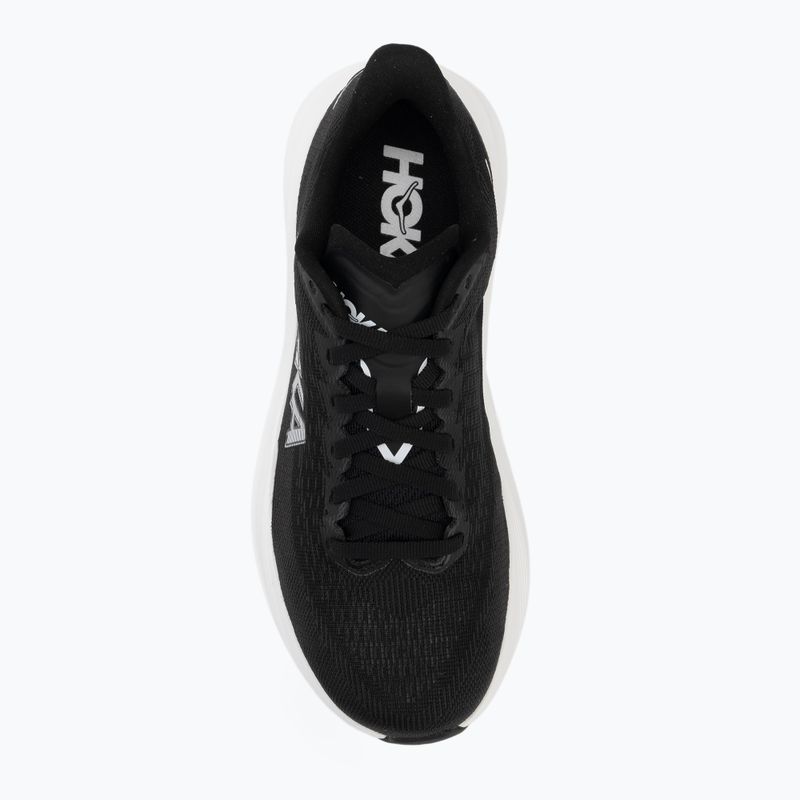 Women's running shoes HOKA Mach 7 black/white 5