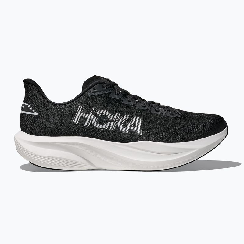 Women's running shoes HOKA Mach 7 black/white 3