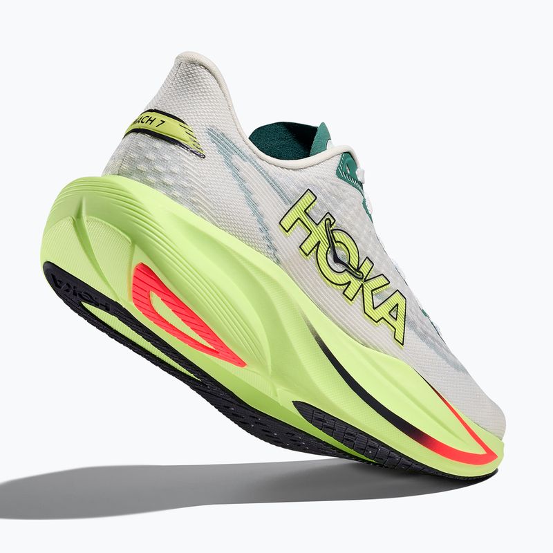 Women's running shoes HOKA Mach 7 frost/neon yuzu 5