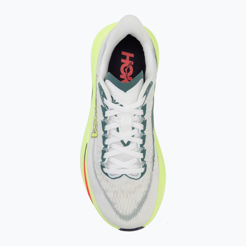 Women's running shoes HOKA Mach 7 frost/neon yuzu 5