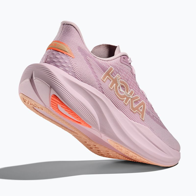 Women's running shoes HOKA Mach 7 lilac cream/tangerine glow 5