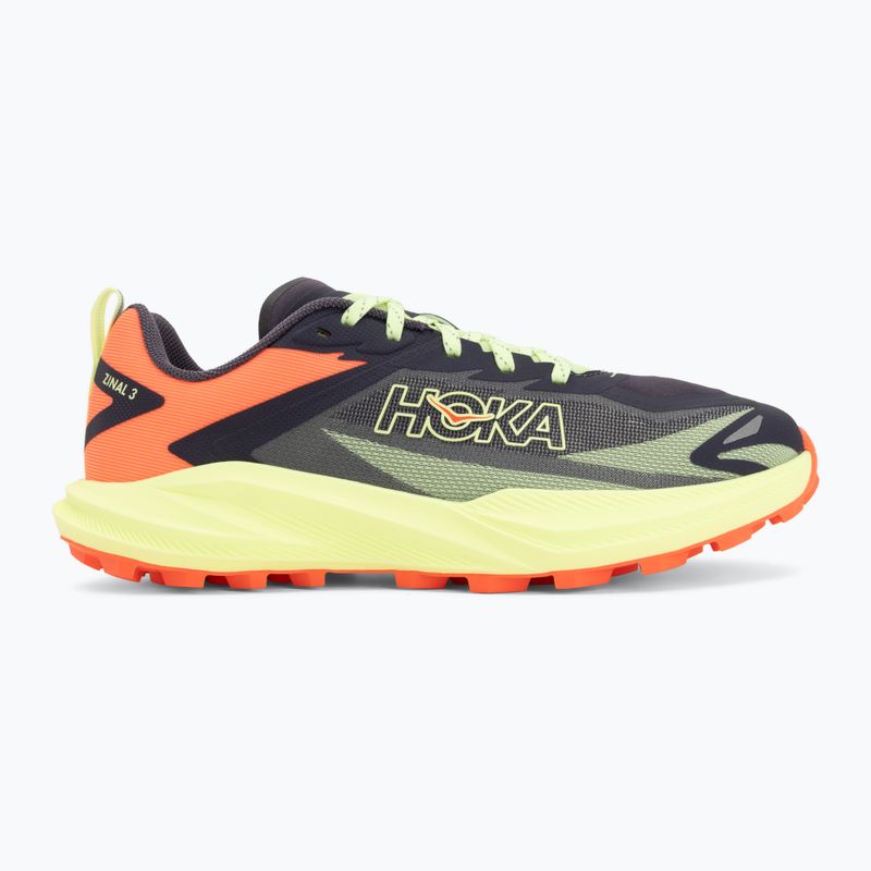 Women's running shoes HOKA Zinal 3 squid ink/neon yuzu 2