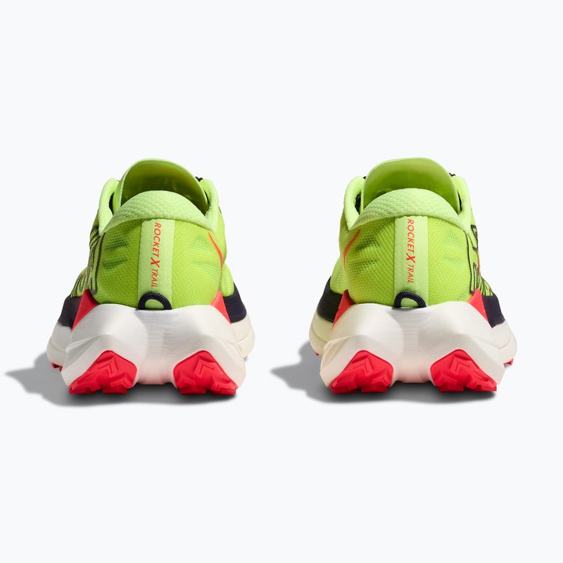 Men's running shoes HOKA Rocket X Trail neon Yuzu/neon flame 6