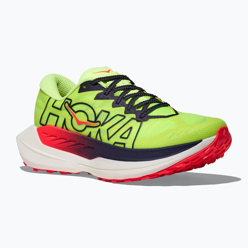 Women's running shoes HOKA Rocket X Trail neon yuzu/neon flame