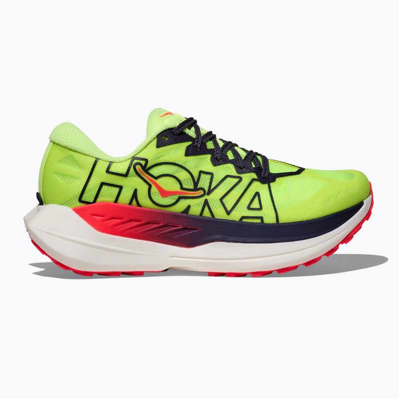 Women's running shoes HOKA Rocket X Trail neon yuzu/neon flame 3