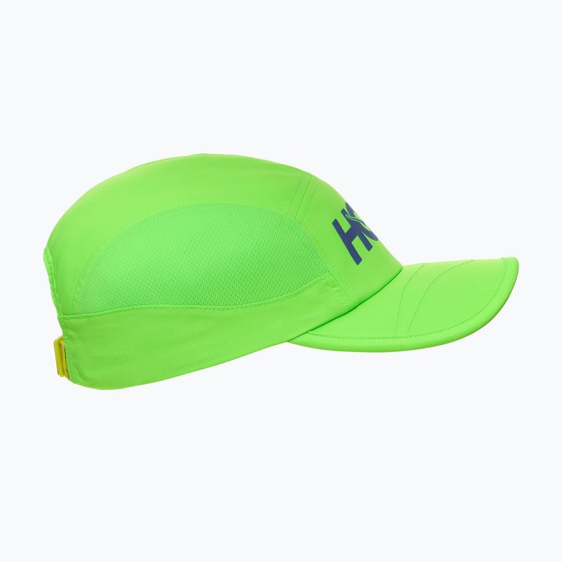 Baseball cap HOKA Run neon green 2