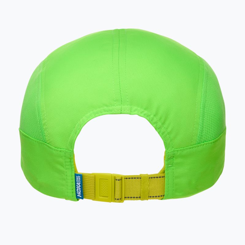 Baseball cap HOKA Run neon green 4