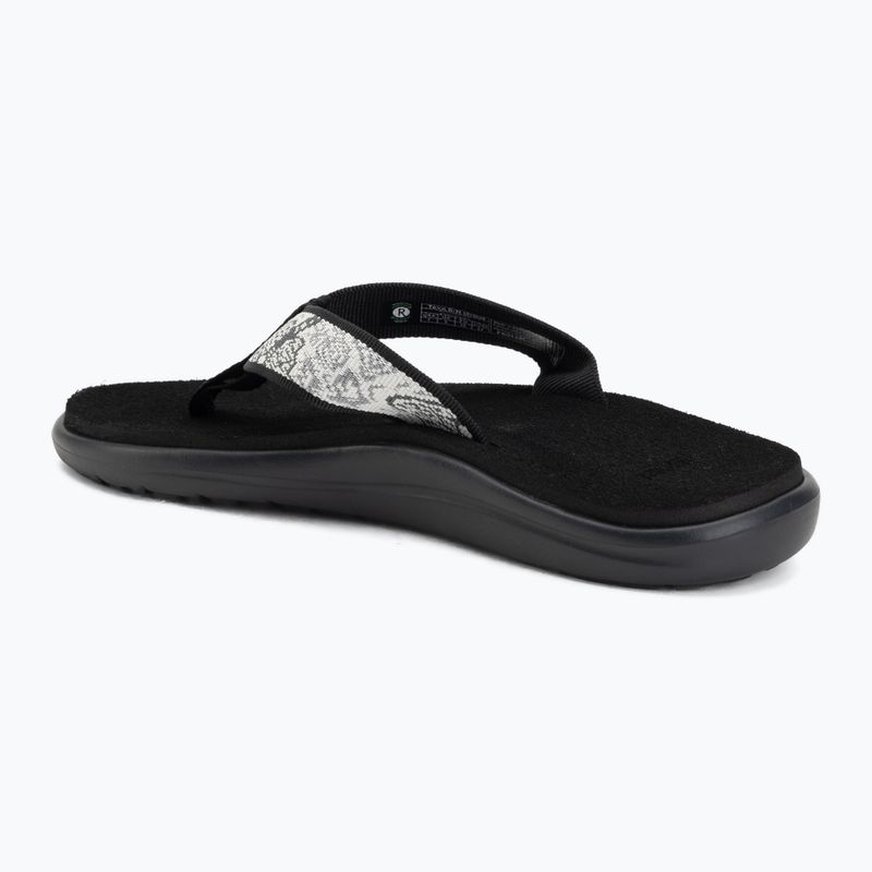 Women's flip-flops Teva Voya enchanted forest black/white 3