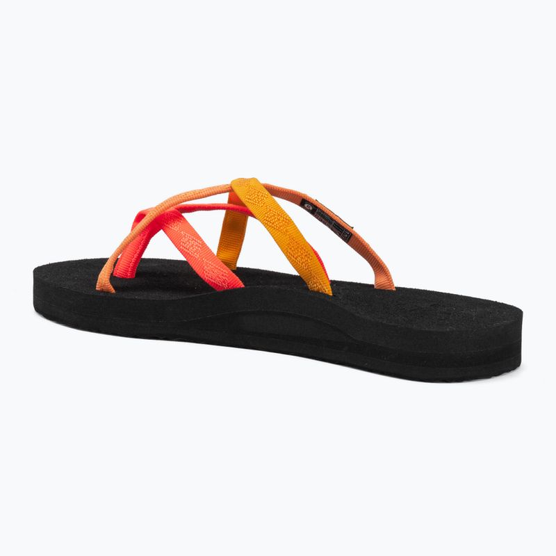 Women's flip-flops Teva Olowahu neon coral multi 3