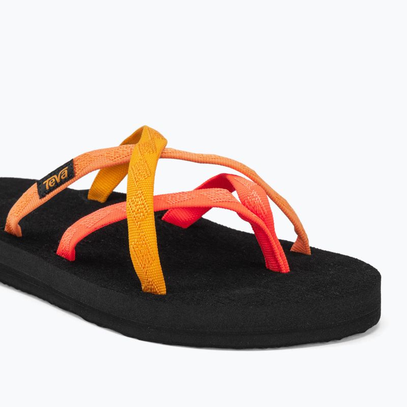 Women's flip-flops Teva Olowahu neon coral multi 7