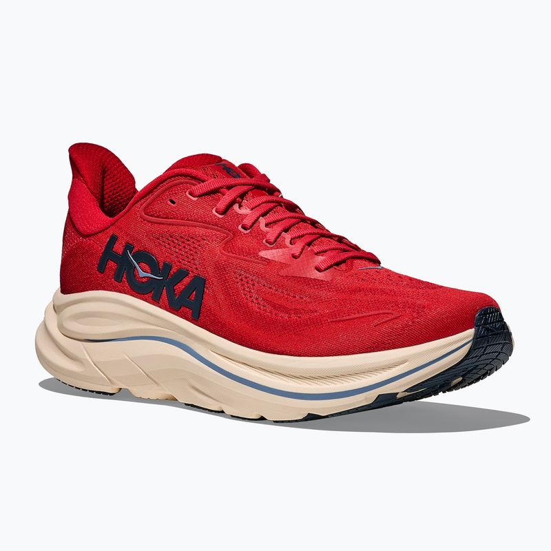Men's running shoes Hoka Clifton 10 vermillion/varsity navy