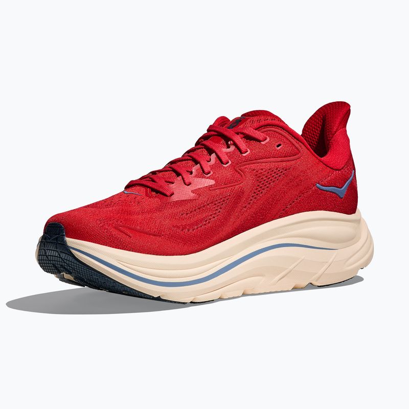 Men's running shoes Hoka Clifton 10 vermillion/varsity navy 4