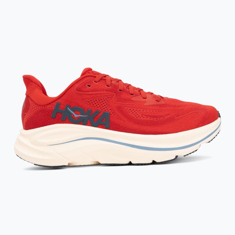 Men's running shoes Hoka Clifton 10 vermillion/varsity navy 2