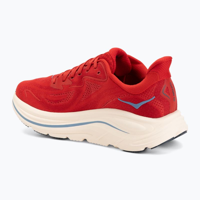 Men's running shoes Hoka Clifton 10 vermillion/varsity navy 3