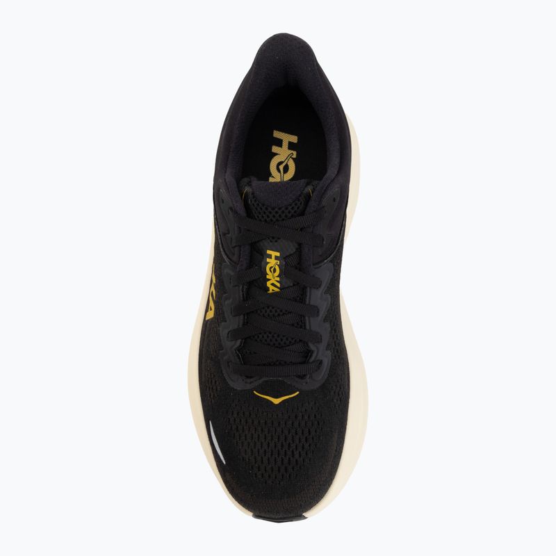 Men's running shoes Hoka Bondi 9 carbon black/yellow gold 5