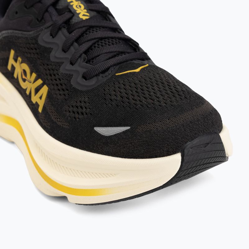 Men's running shoes Hoka Bondi 9 carbon black/yellow gold 7