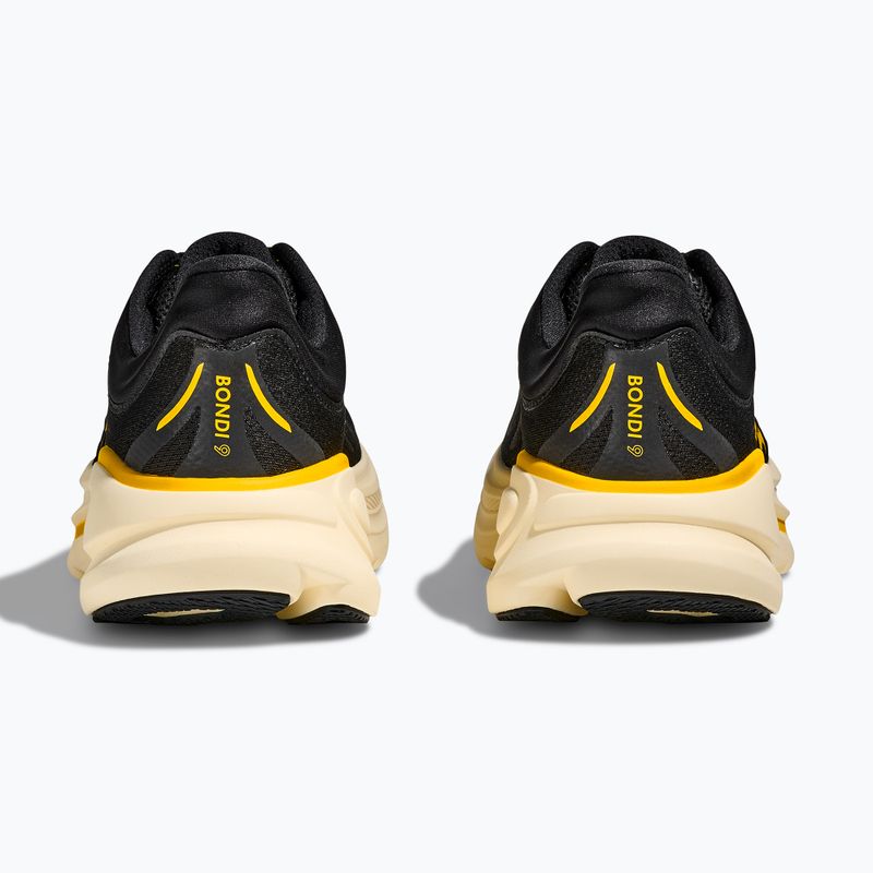Men's running shoes Hoka Bondi 9 carbon black/yellow gold 6