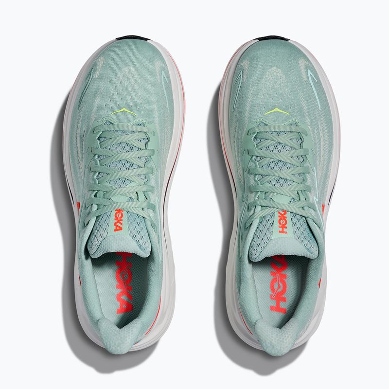 Men's running shoes HOKA Clifton 10 sage/neon flame 7