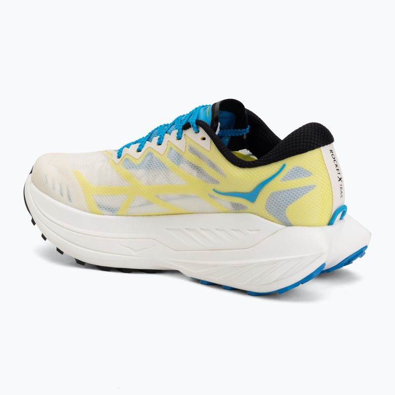 Men's running shoes HOKA Rocket X Trail skyward blue/alabaster 3