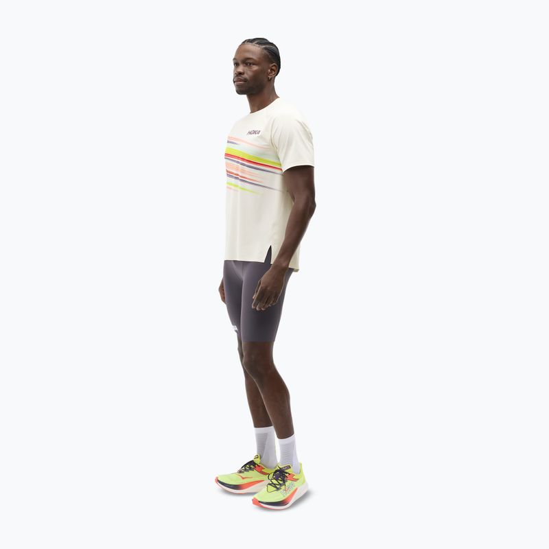 Men's running top HOKA Race Day alabaster flare 2