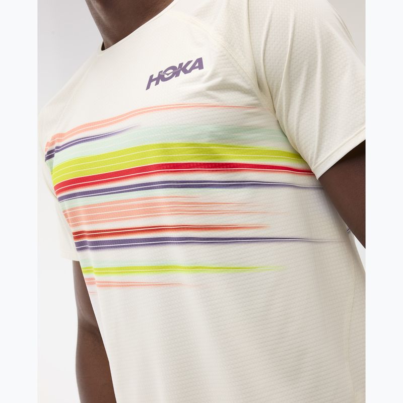Men's running top HOKA Race Day alabaster flare 4