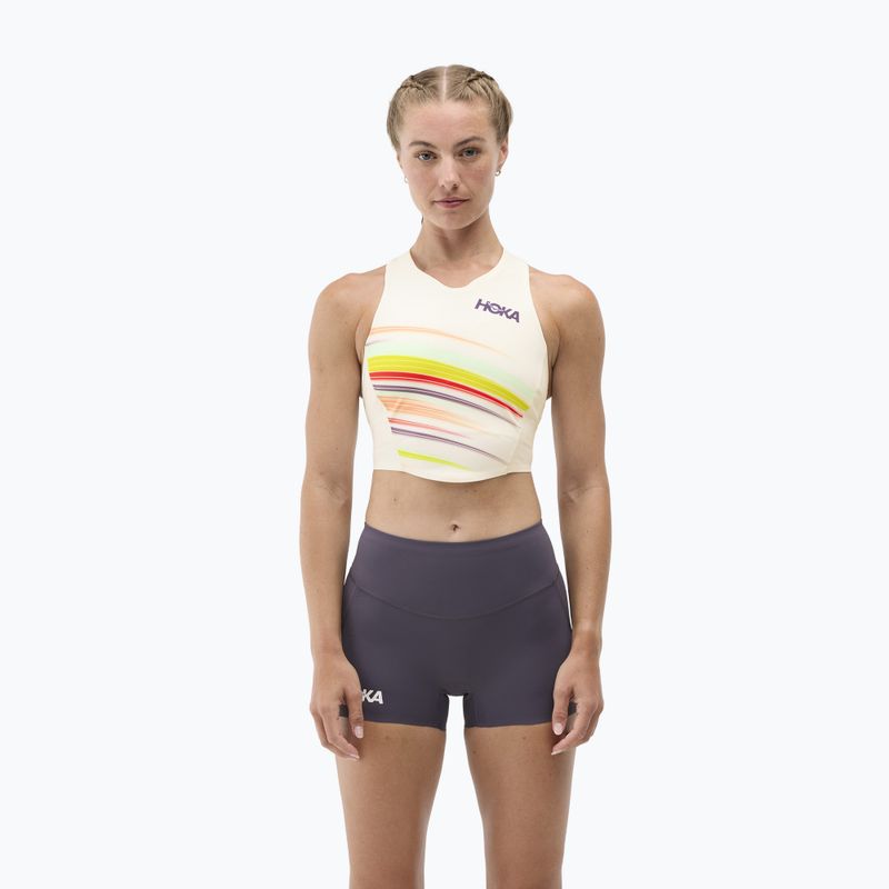 Training top HOKA Race Day Crop alabaster flare 4