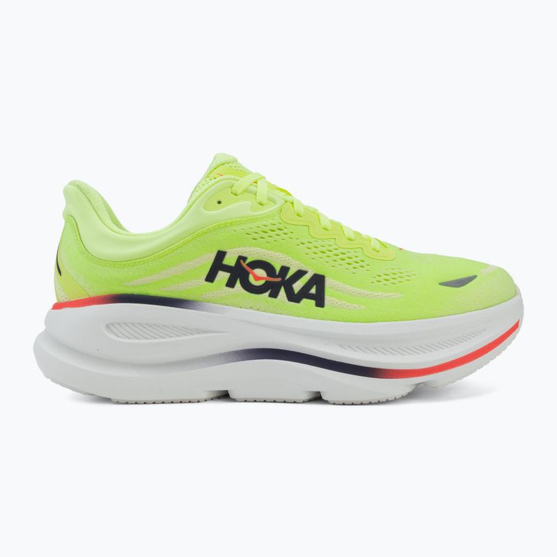 Men's running shoes HOKA Bondi 9 Wide neon yuzu/sunlight 2