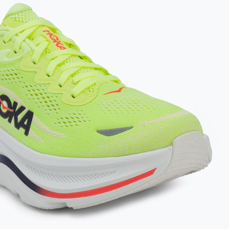 Men's running shoes HOKA Bondi 9 Wide neon yuzu/sunlight 7
