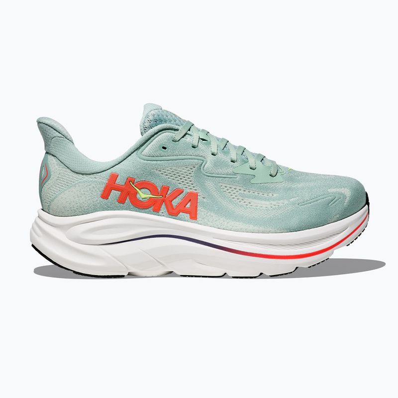 Men's running shoes HOKA Clifton 10 Wide sage/neon flame 3