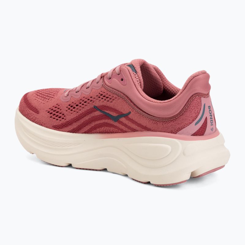 Women's running shoes HOKA Bondi 9 Wide lingonberry/cranberry 3