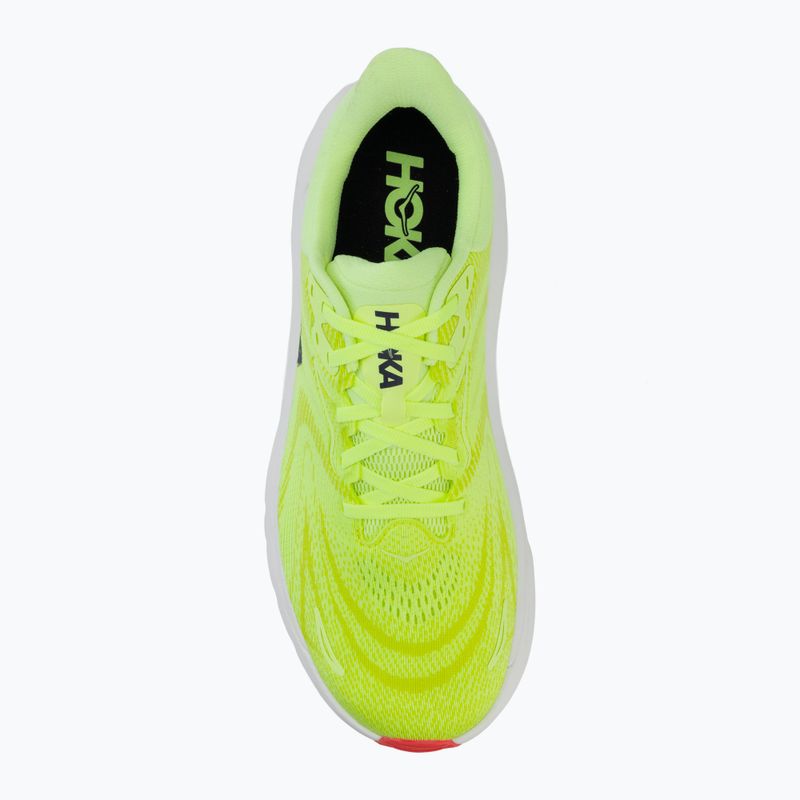 Men's running shoes HOKA Arahi 8 Wide neon yuzu/neon flame 5