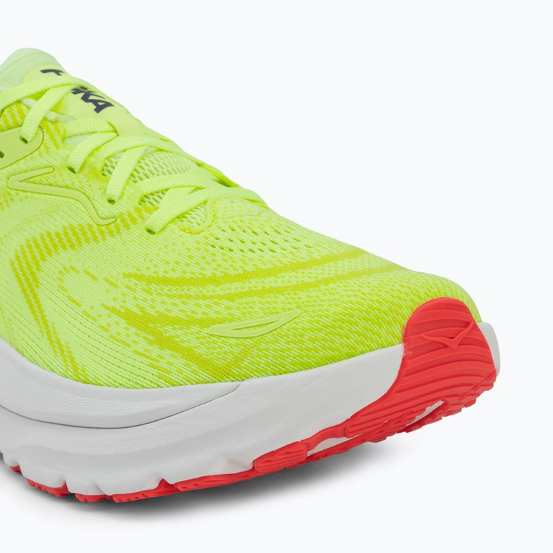 Men's running shoes HOKA Arahi 8 Wide neon yuzu/neon flame 7
