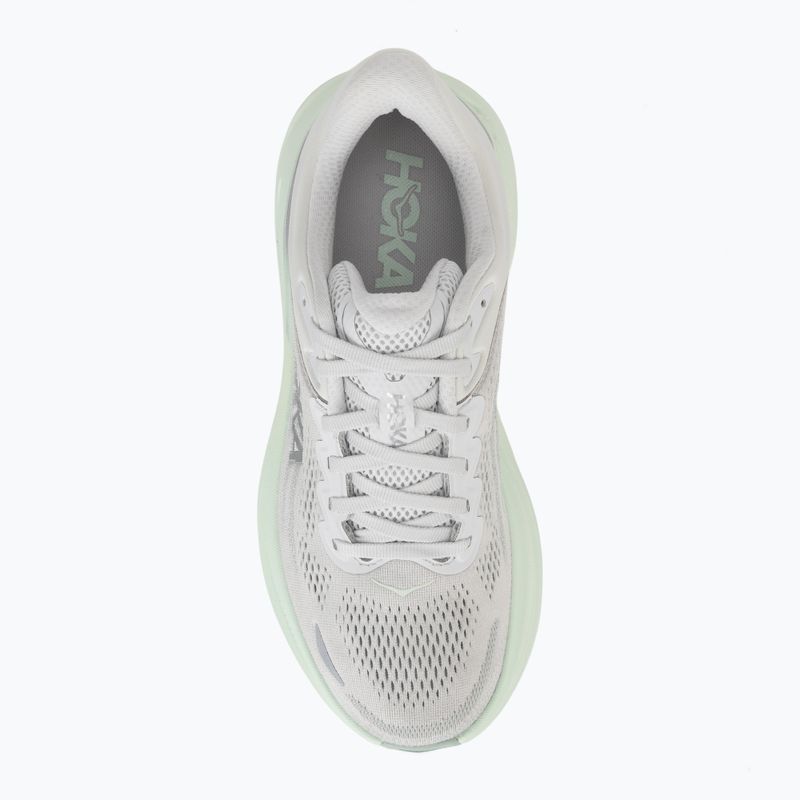 Women's running shoes Hoka Bondi 9 cosmic grey/sea glass 5