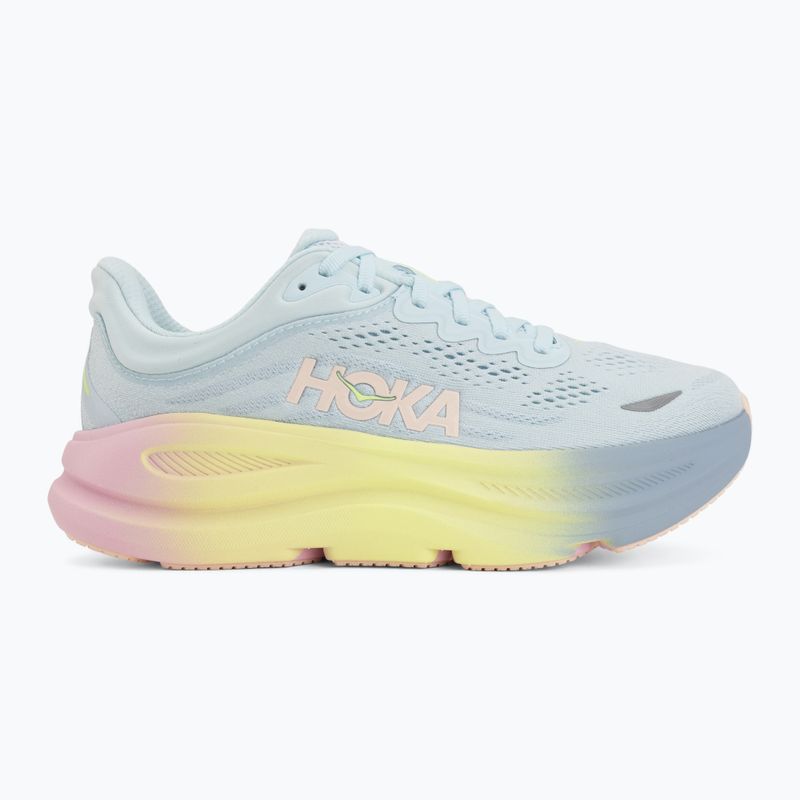 Women's running shoes HOKA Bondi 9 glimmering blue/overcast 2