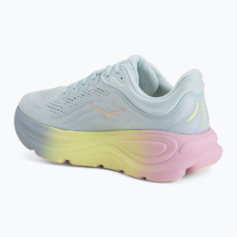 Women's running shoes HOKA Bondi 9 glimmering blue/overcast 3
