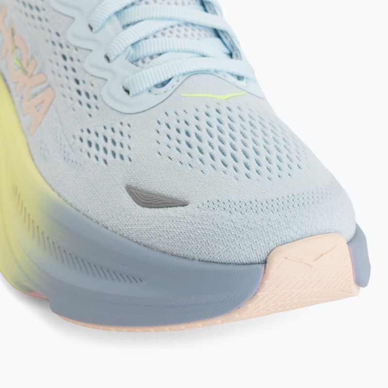Women's running shoes HOKA Bondi 9 glimmering blue/overcast 7