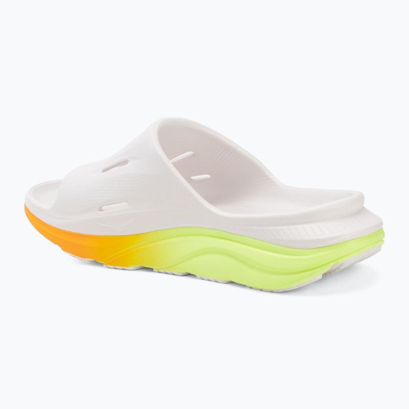 Slides HOKA Ora Recovery Slide 3 white/neon yuzu 3
