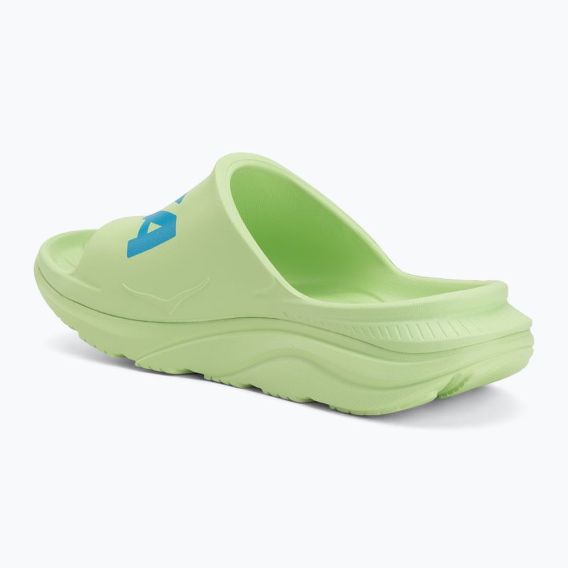 Slides HOKA Ora Athletic tart apple/skyward blue 3