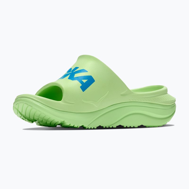 Slides HOKA Ora Athletic tart apple/skyward blue 4