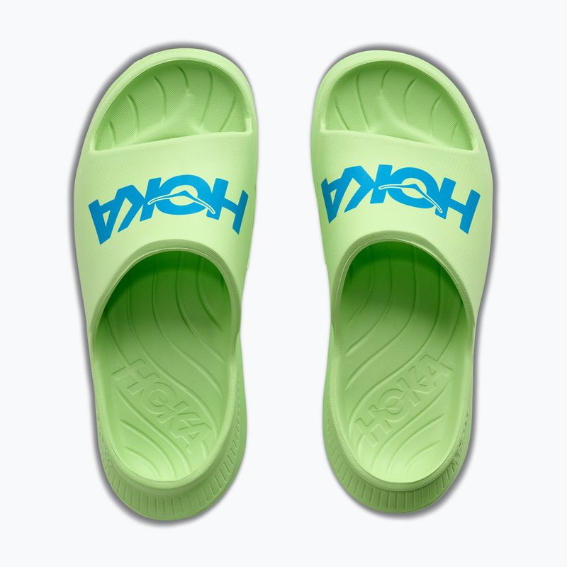 Slides HOKA Ora Athletic tart apple/skyward blue 7