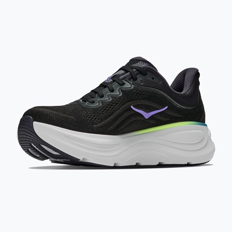 Men's running shoes HOKA Bondi 9 black/neon yuzu 2