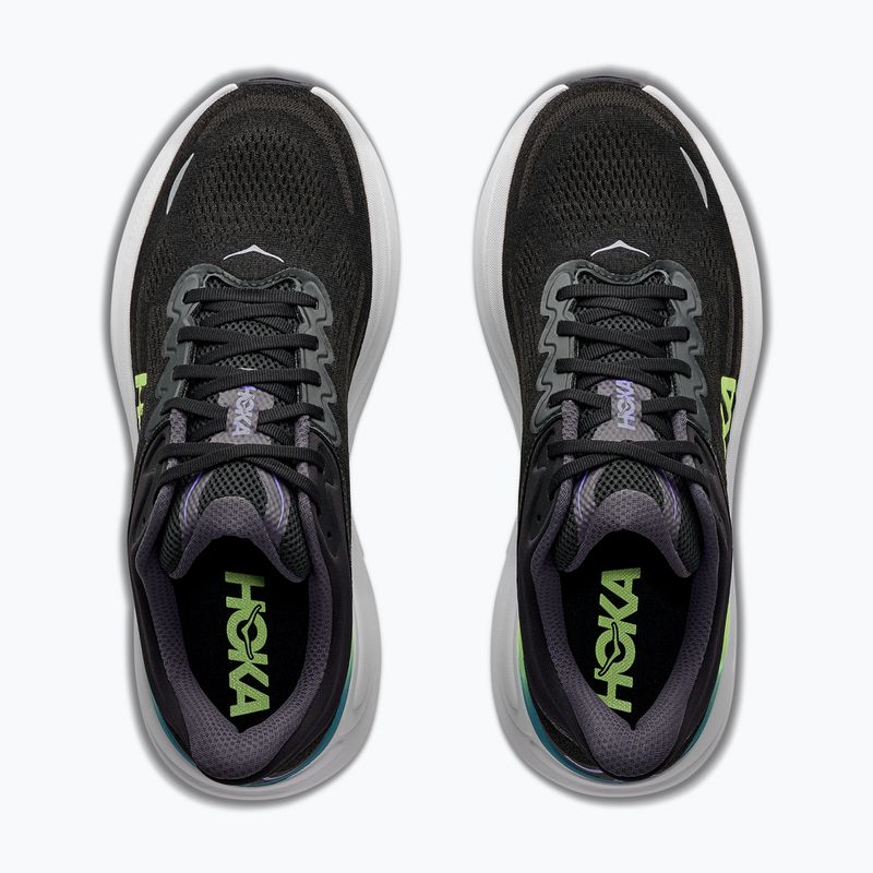 Men's running shoes HOKA Bondi 9 black/neon yuzu 5
