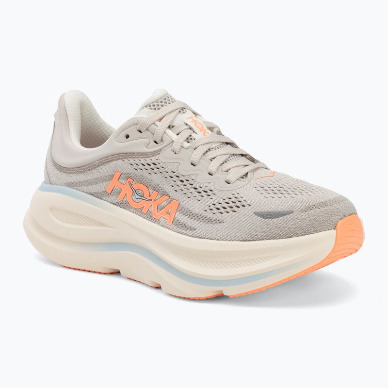 Women's running shoes HOKA Bondi 9 Wide river rock grey/mineral ore
