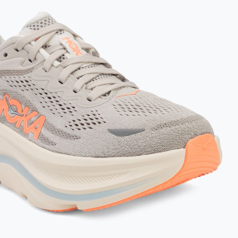 Women's running shoes HOKA Bondi 9 Wide river rock grey/mineral ore 7